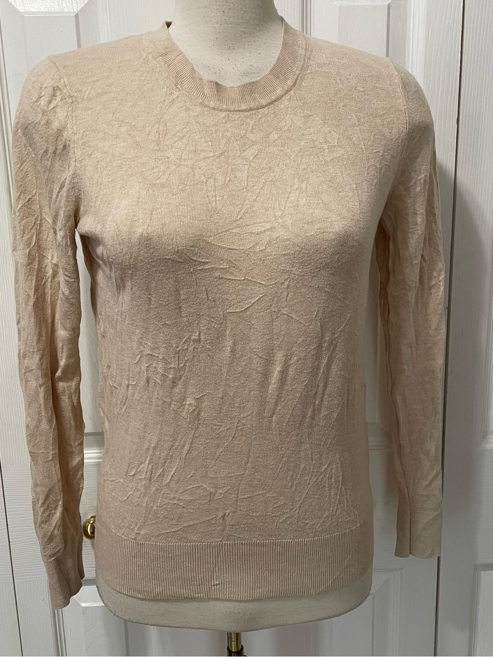 Quince Women's Crewneck Sweater in Light Beige